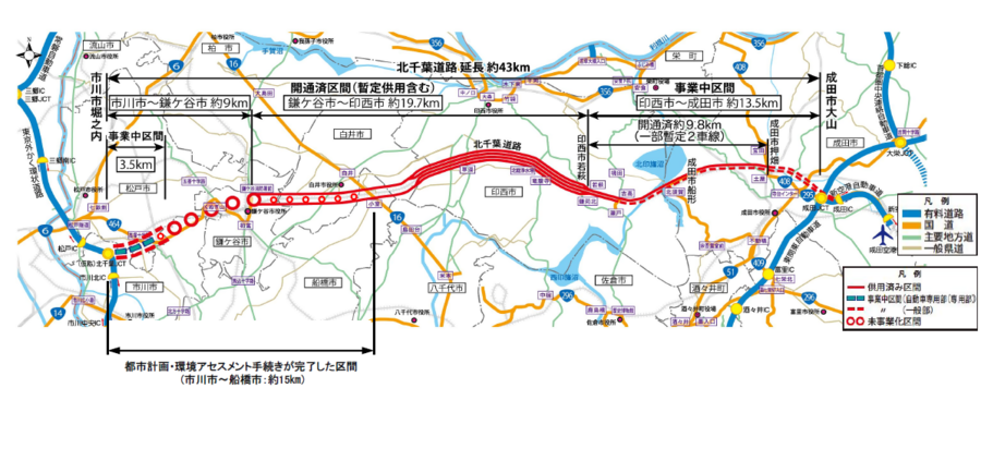 北千葉道路地図