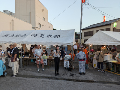 大仏商店会・原自治会盆踊り大会（夏祭り）の様子（写真）